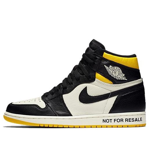 Air Jordan 1 Retro High OG NRG 'Not For Resale Yellow'  861428-107 Classic Sneakers